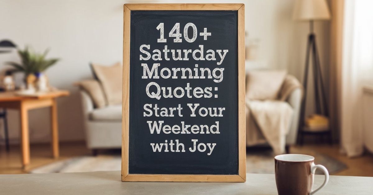 Saturday Morning Quotes