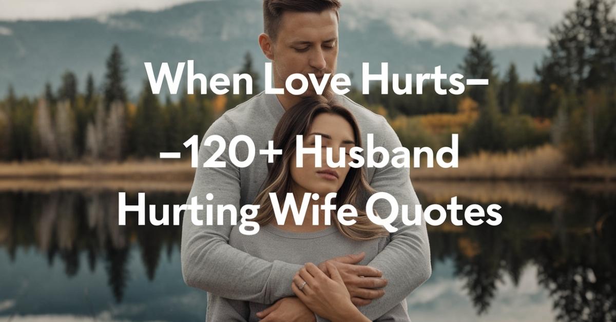 Hurting Wife Quotes