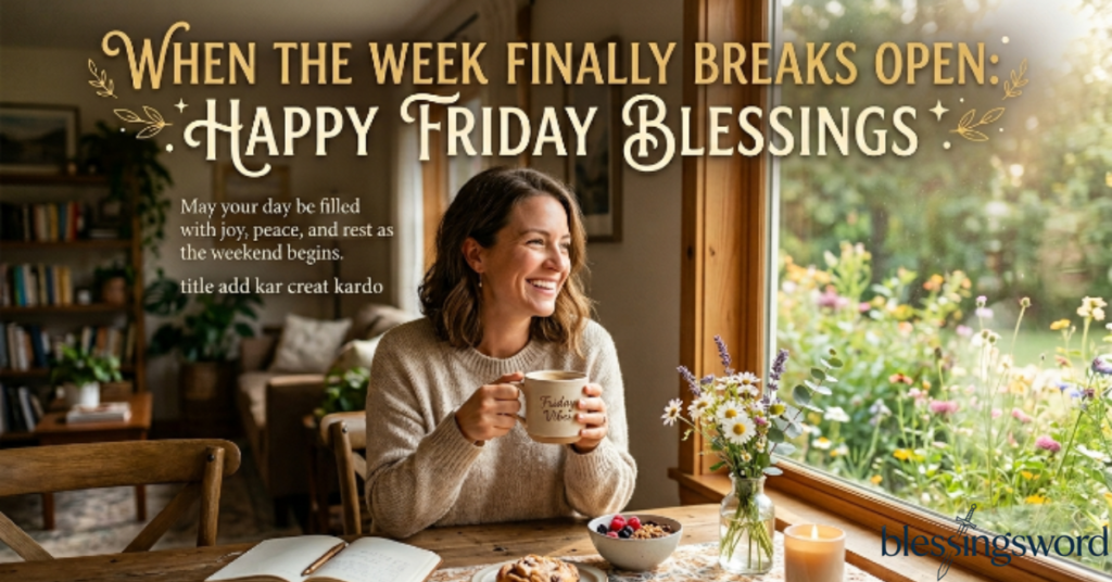 When the Week Finally Breaks Open: Happy Friday Blessings