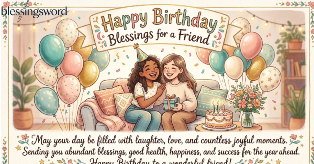 Happy Birthday Blessings for a Friend