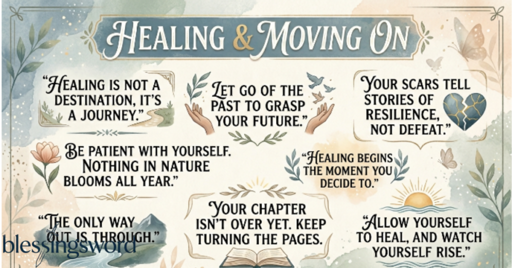 Healing and Moving On Single Quotes