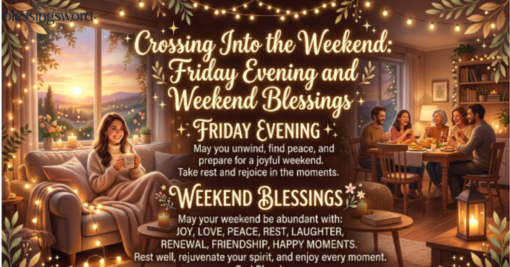 Crossing Into the Weekend: Friday Evening and Weekend Blessings