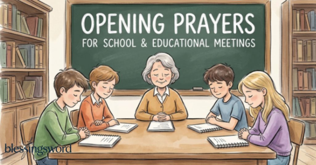 Opening Prayers for School and Educational Meetings