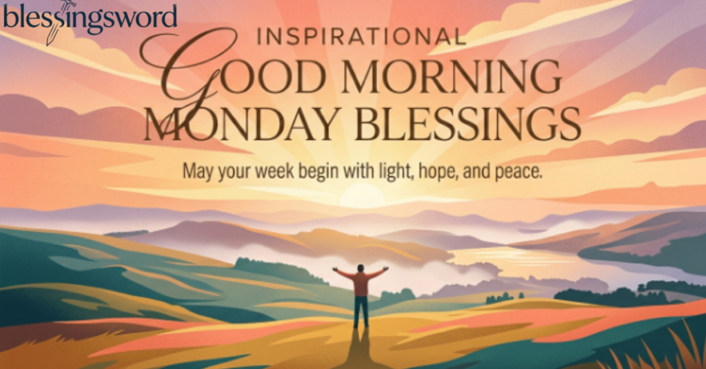 Inspirational Good Morning Monday Blessings