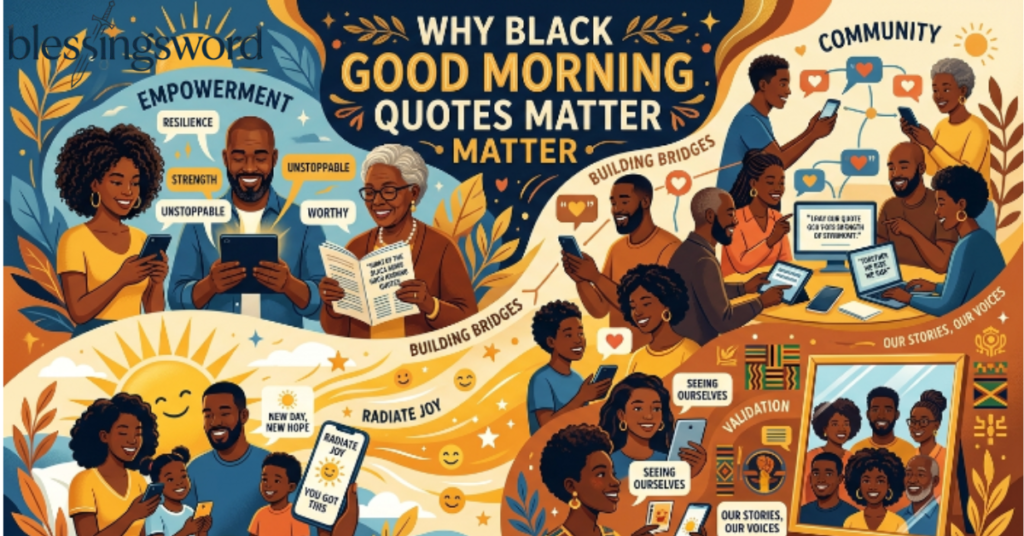 Why Black Good Morning Quotes Matter