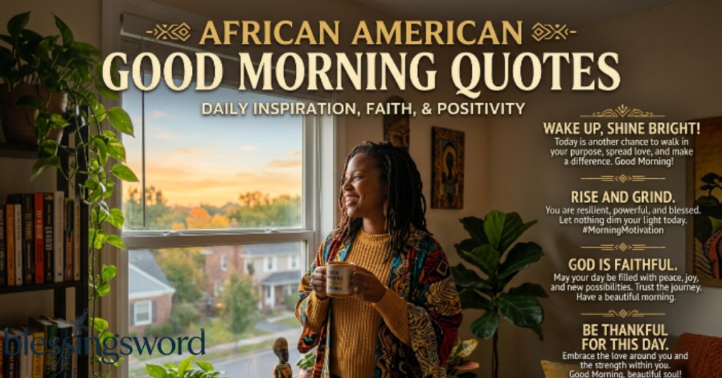 African American Black Good Morning Quotes