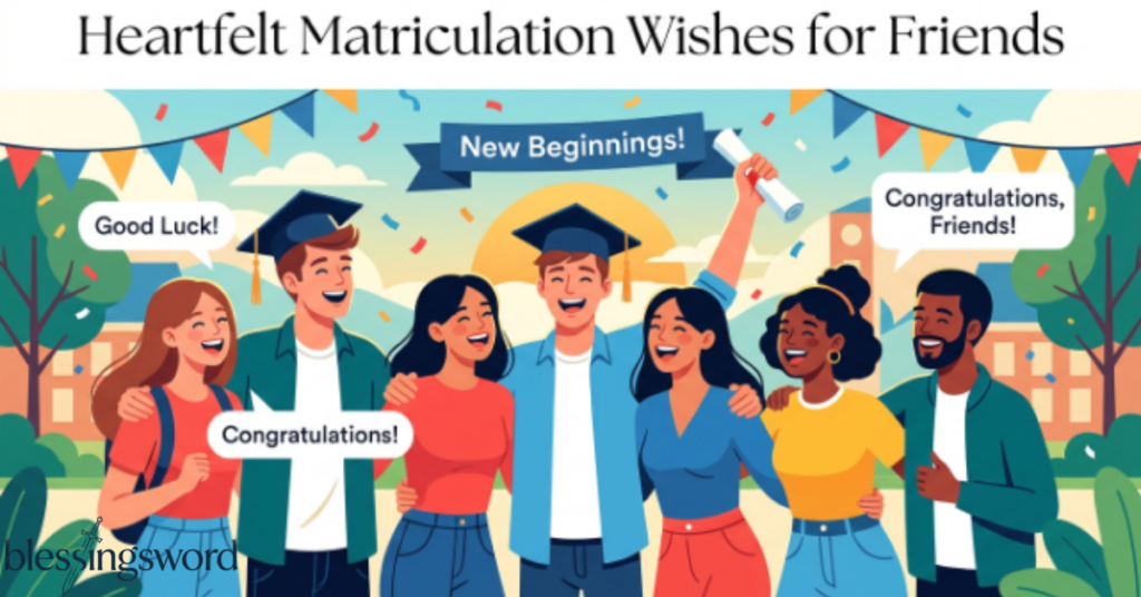 Heartfelt Matriculation Wishes for Friends