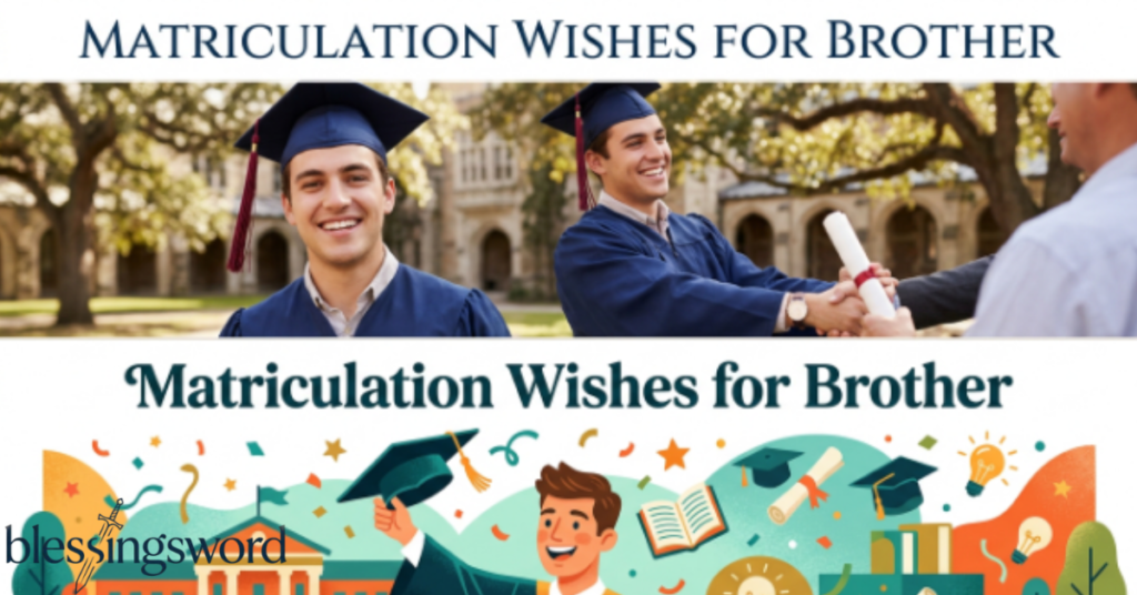 Matriculation Wishes for Brother