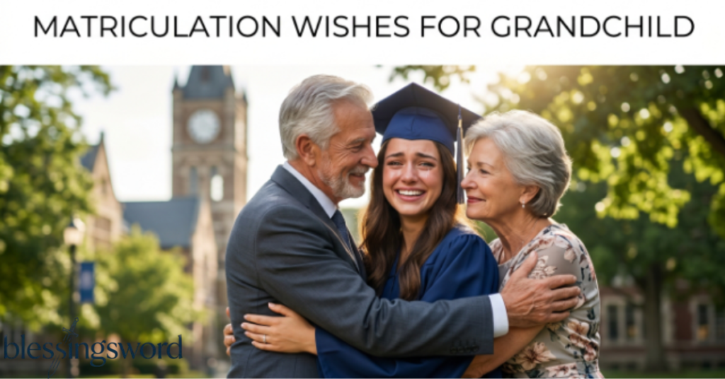 Matriculation Wishes for Grandchild