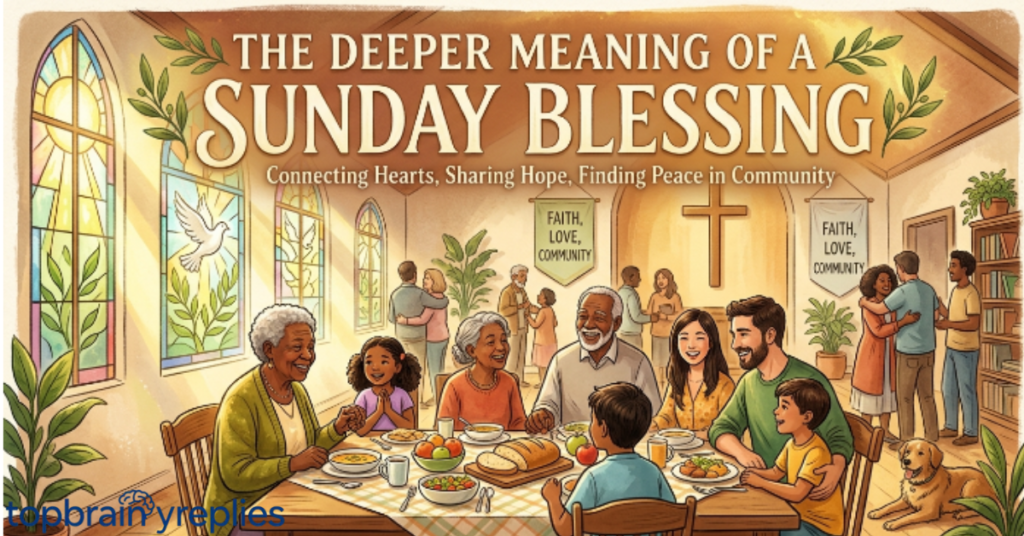 The Deeper Meaning of a Sunday Blessing
