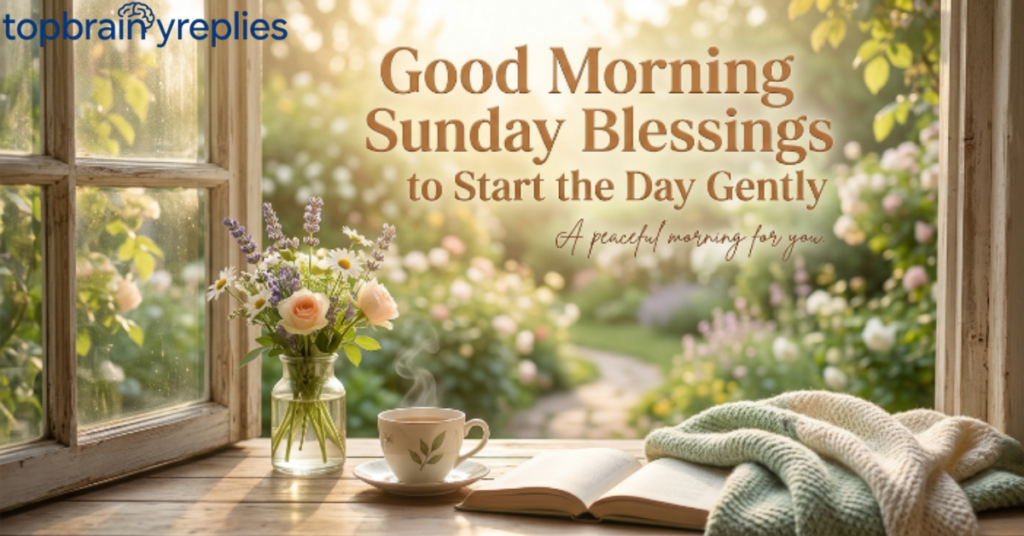 Good Morning Sunday Blessings to Start the Day Gently