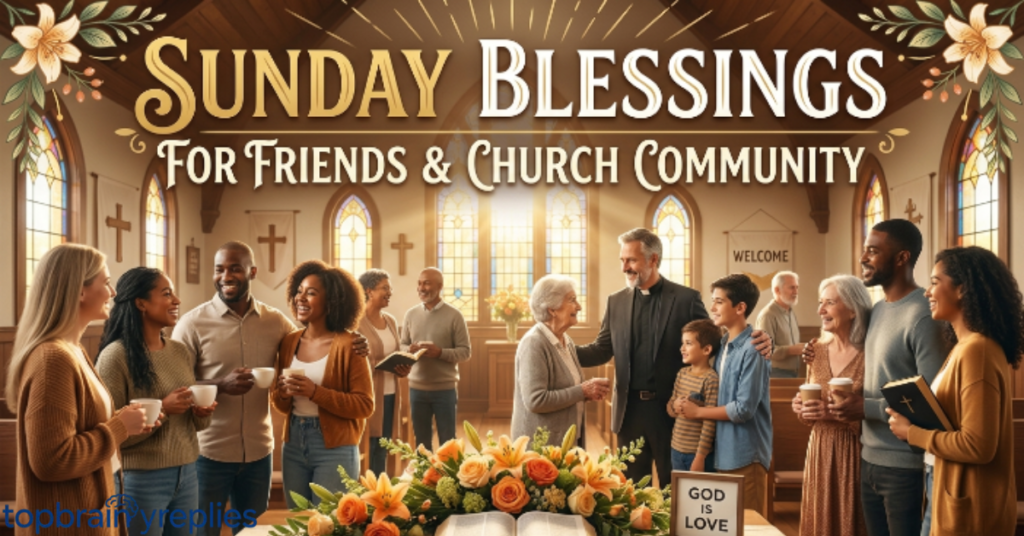 Sunday Blessings for Friends and Church Community