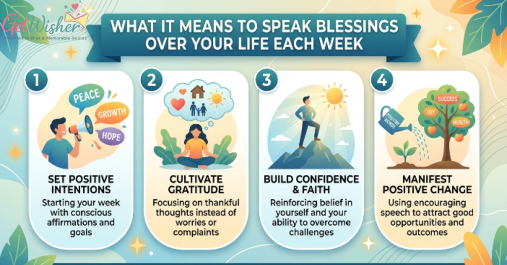 What It Means to Speak Blessings Over Your Life Each Week