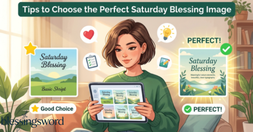 Tips to Choose the Perfect Saturday Blessing Image