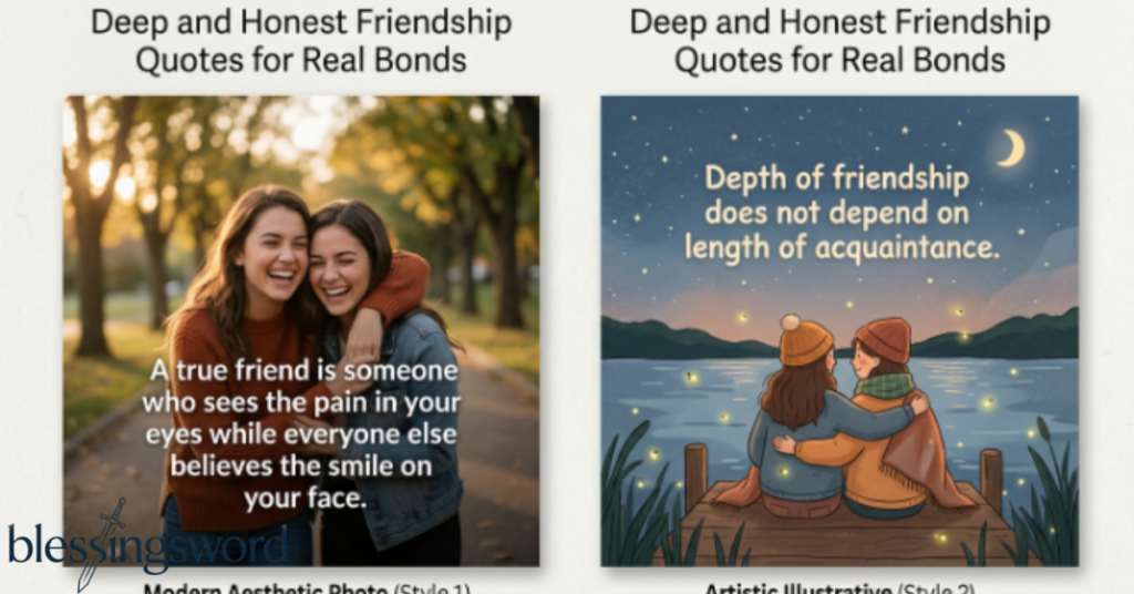 Deep and Honest Friendship Quotes for Real Bonds