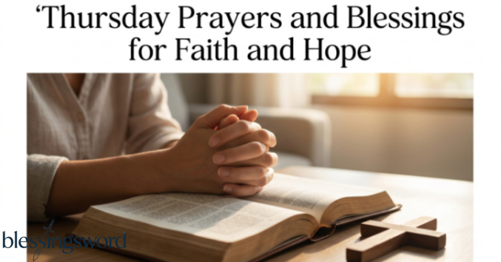 Thursday Prayers and Blessings for Faith and Hope